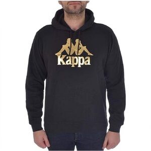 Kappa Black and Gold Men’s Sweatshirt Hoodie. Size-Large